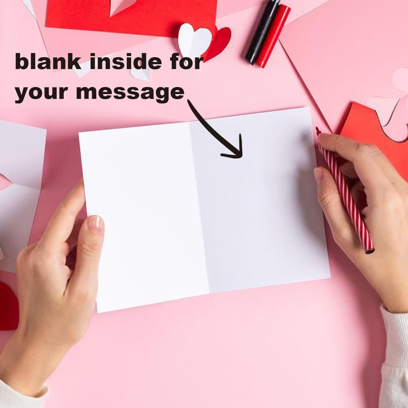 Romantic Valentines Card for Men Woman, Cute Valentines Card for Husband Wife, Happy Valentine’s Day Card, In Case I Don't Say It Enough