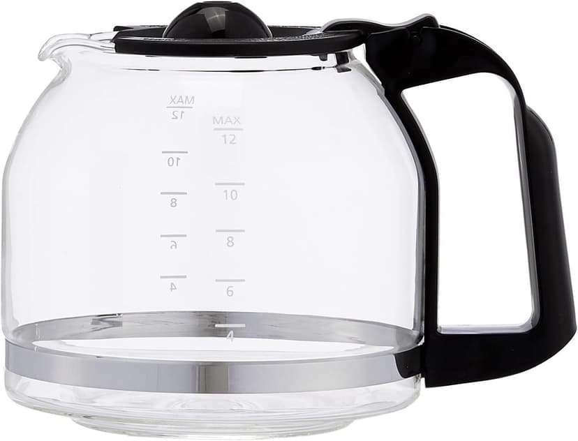 Amazon Basics Coffee Makers, 12-Cup Coffee Machines with Reusable Filter, Coffee Pots, Black & Stainless Steel