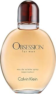 Calvin Klein Obsession for Men Eau de Toilette – Ambery Men's Cologne – With Notes of Bergamot, Mandarin, Lavender & Musk – Long Lasting Fragrance