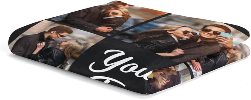 Custom Blanket with Photos Personalized Blankets Customized Blankets and Thows Customizable Blanket Picture Blankets Customize for Valentines Day Gifts Birthday for Her Him Girlfriend Boyfriend Wife