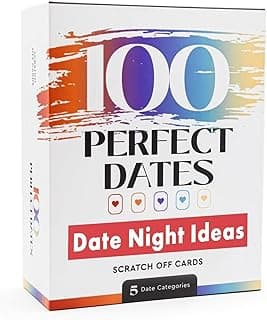 100 Date Night Ideas Scratch-Off Cards: Fun & Romantic Game for Couples | Special Anniversary Surprise for Him, Her, Boyfriend, Girlfriend, Wife, or Husband | 5 Categories for Relationship Building!