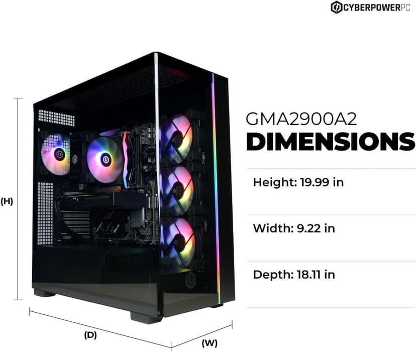 CyberPowerPC Gamer Master Gaming PC, AMD Ryzen 7 8700F 4.1GHz, GeForce RTX 5060 Ti 8GB, 16GB DDR5, 1TB PCIe 4.0 SSD, WiFi Ready & Windows 11 Home (GMA2900A2)