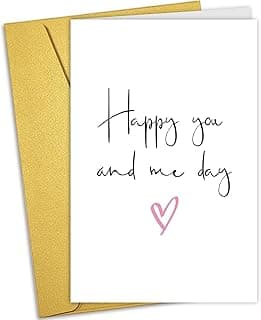 Nchigedy Sweet Anniversary Card for Boyfriend Girlfriend, Romantic Anniversary Card for Wife Husband, Funny Valentines Day Card for Him Her