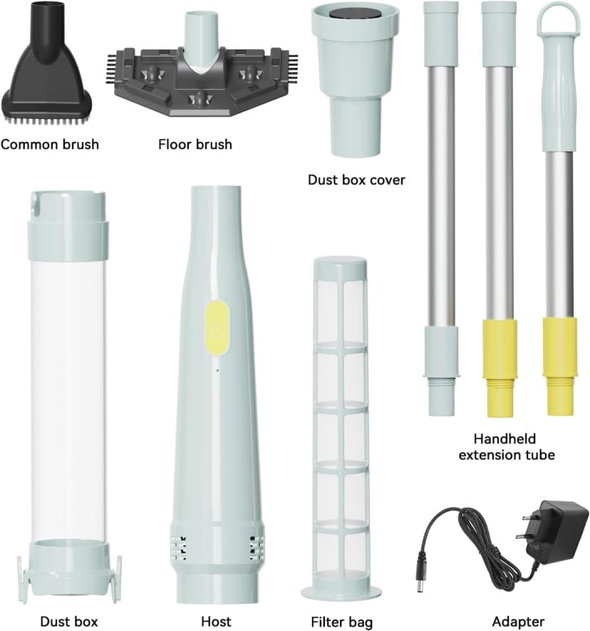 Lydsto S1 Lite Cordless Spa Hot Tub Vacuum Cleaner – 90-Min Runtime, Powerful 20W Brushless Motor, Includes 3 Aluminum Poles, Lightweight Handheld Pool Vacuum to Clean Small Debris Types, Silver