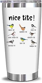 NewEleven Bird Watching Gifts, Gifts For Bird Lovers - Gift For Men Women - Funny Birding Gift For Birders, Birds Watchers, Birb Lovers, Men, Women, Friends - 20 Oz Tumbler