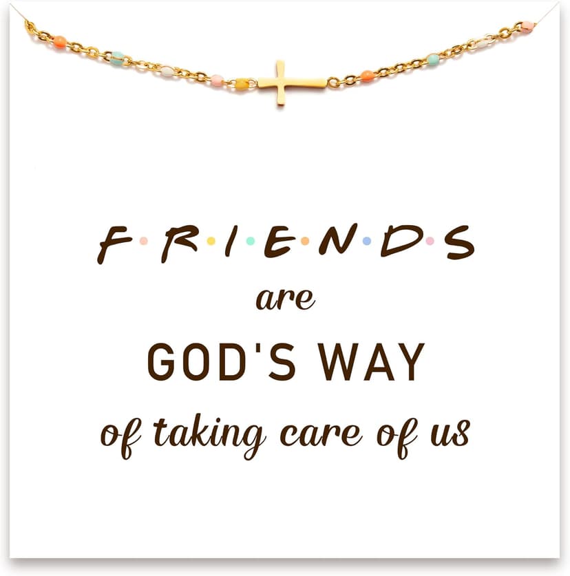 STORYJEWELLERY Cross Bracelet for Women, Religious & Christian Gifts for Women, Confirmation and Baptism Gifts, Encouragement Presents for Sister Daughter and Friend, Christian Jewelry