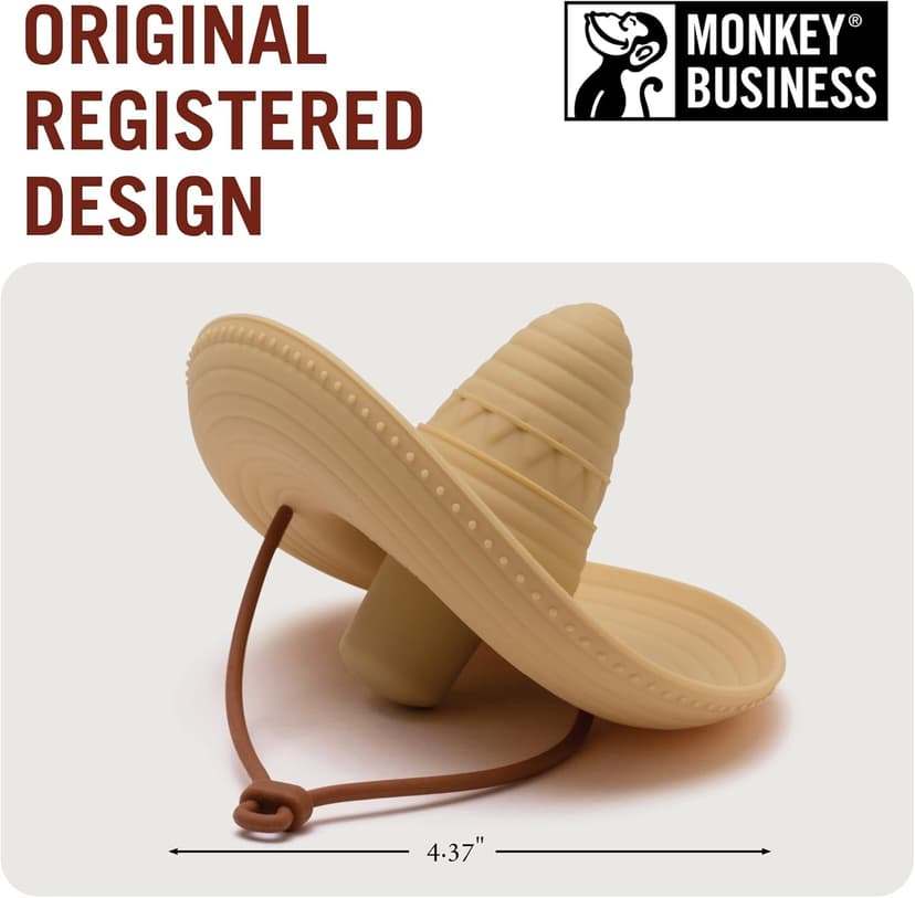 Silicone Wine Stopper/Fun Sombrero shaped cap seals bottle and keeps wine fresh/Cute Wine Accessories/ Kitchen Gadgets/el Corko Bottle Stopper by Monkey Business