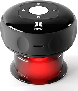 REVO The Original 4-in-1 Smart Cupping Therapy Massager, Red Light Therapy for Targeted Pain Relief, Knots, Aches, Muscle Soreness, Circulation & Tighter Skin, Portable Cupping Kit