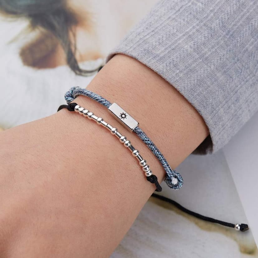 ASELFAD Morse Code Bracelets for Women, Funny Birthday Gifts, Best Friend Friendship Gifts