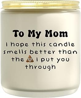 Lavender Scented Mom's Funny Christmas Candle