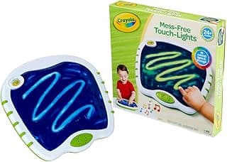 Crayola Toddler Touch Lights, Musical Sensory Toys for Toddlers, Light Up Drawing Pad, Mess Free Painting, Travel Activity, Gift for Toddlers, 2+