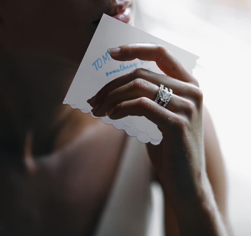 MKISHINE Something Blue for Bride Gift for Bride from Maid of Honor Best Friend Wedding Gift to Bride from Bridesmaid Bridal Blue Handkerchief, Something Blue Angel Gift, Bridal Shower Gift