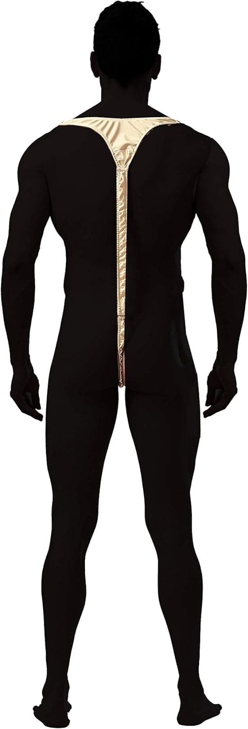 FreeNFond Christmas Gag Gift Reindeer Mankini Men Thong Underwear with Bells for White Elephant Exchange Gifts Valentine's