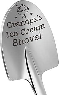 Grandpa Papa Gifts for Birthday Fathers Day Funny Dad’s Ice Cream Shovel Spoon Presents for Grandfather Pops Daddy Step Bonus Dad, Dad’s Birthday, from Grandkids, Grandchildren