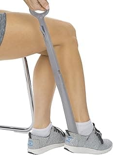 Vive Long Shoe Horn with Handle for Seniors (23") - Sock Remover and Long Handled Shoehorn for Men & Women