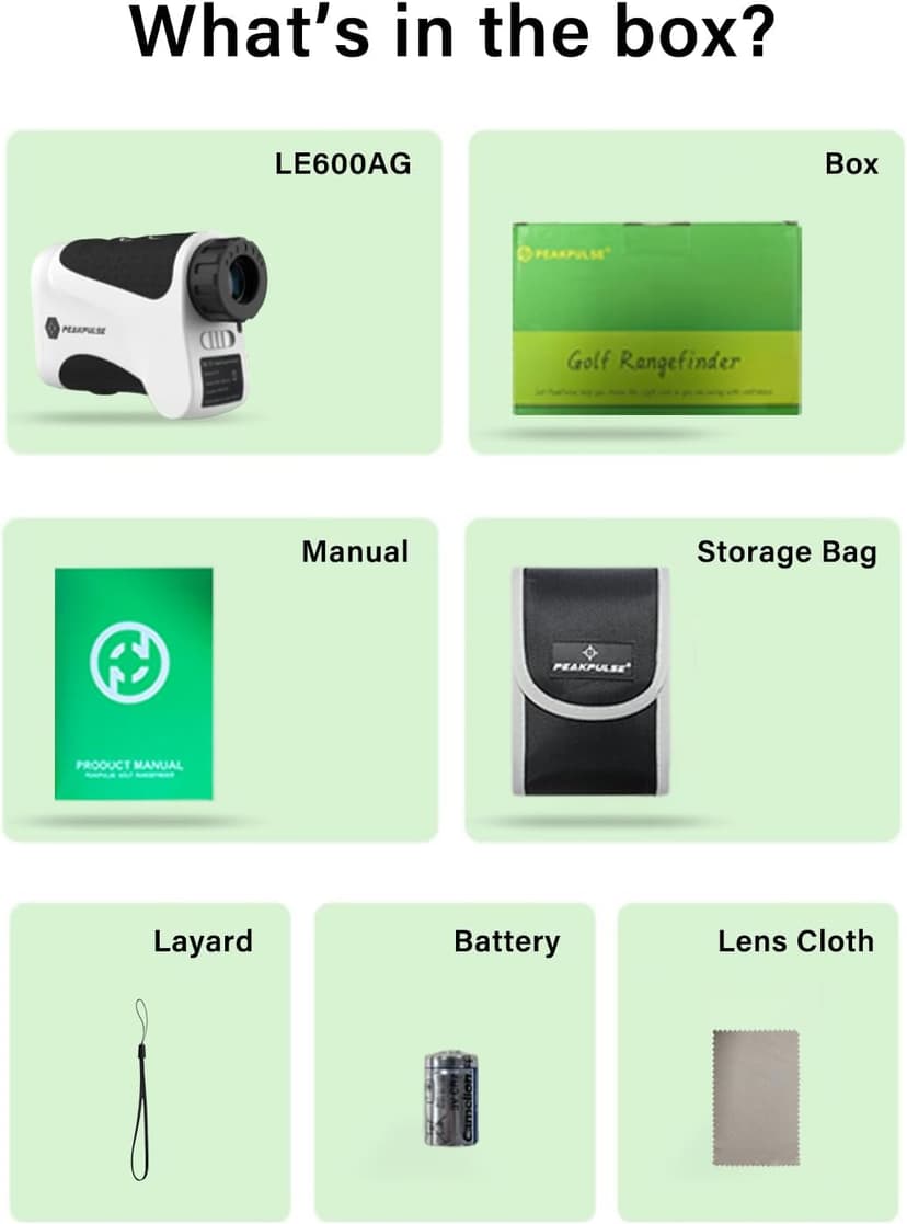 Golf Rangefinder 650/1200/1700 Yards Range Finder Golfing 6X Magnification 0.5 Yard Accuracy Flag Pin Lock Vibration Fast Focus