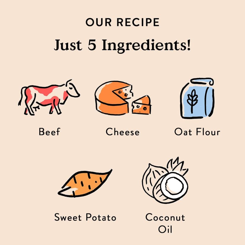 Bocce's Bakery - Limited Edition Wheat-Free Dog Treats, Burgers & Fries Biscuits, 5 oz