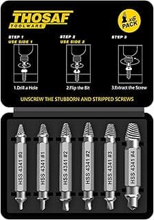 Gifts for Men,Damaged Screw Extractor Set-Christmas Stocking Stuffers for Men Adults Him,Mens Gifts for Dad,Husband,Stripped Screws Nuts & Bolts Drill Bit Tools for Easy Removal of Rusty Broken Screw