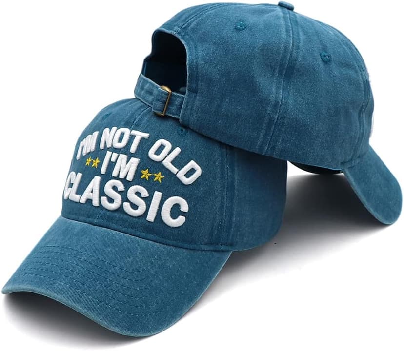 Funny Retirement or Birthday Gifts Hats for Men Women,I'm Not Old Classic Baseball Cap Gag Gifts for Dad Grandpa Old Man