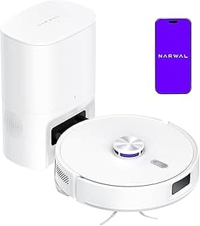 NARWAL Freo S Robot Vacuum and Mop Combo, 8000Pa Suction, 180 Days Hands Free, Self-Emptying Base, LDS Navigation, Obstacle Avoidance, Robot Vacuum Cleaner for Pet Hair & Hard Floors