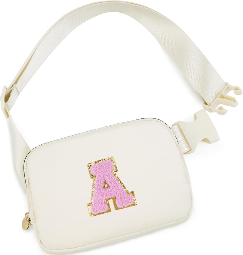 Birthday Gifts for 4 5 6 7 8 9 10 11 12 13 Year Old Girls,Graduation Gifts for Teens Kids Daughter Sister Her,Fanny Pack Crossbody Bag Belt Bag Cute Trendy Stuff | Cream,A