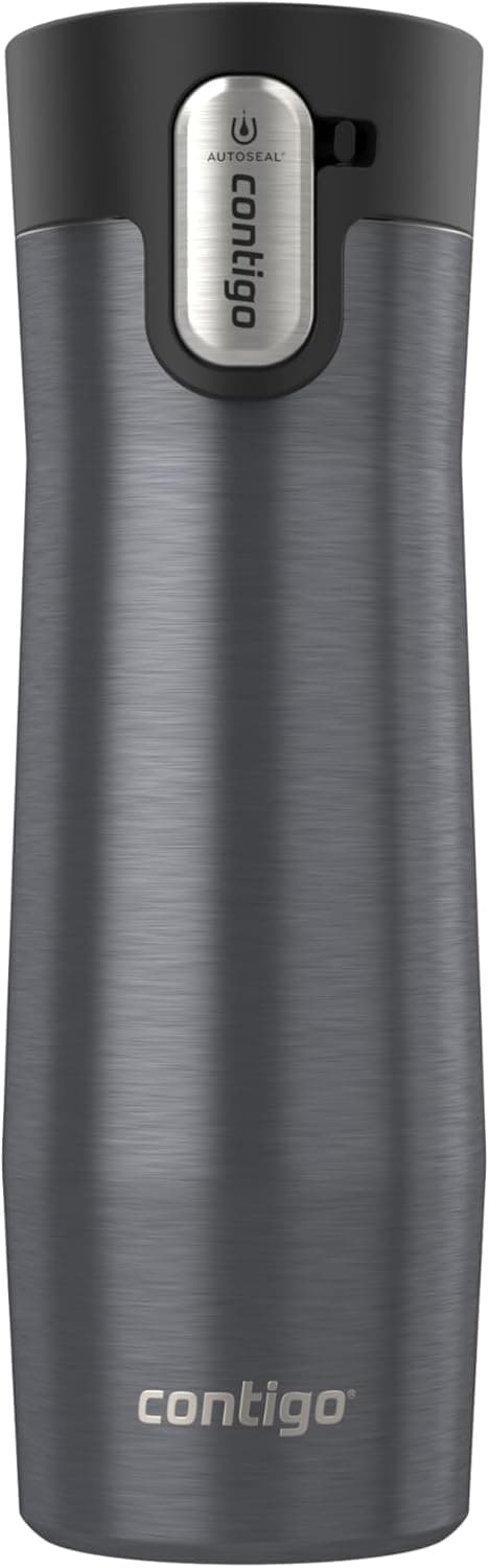 Contigo AUTOSEAL West Loop Vacuum-Insulated Stainless Steel Travel Mug with Easy-Clean Lid 20 oz Sake