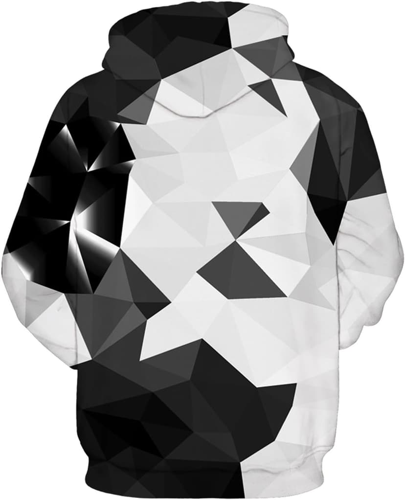 SANKILL Graphic Hoodies for Men Funny Novelty Pullover Sweatshirt Xmas Gifts Black red Anime Hoodie Cool Designs Rapper