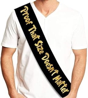 Size Doesnt Matter Groom Sash - Bachelor Party Supplies, Favors, Games and Decorations