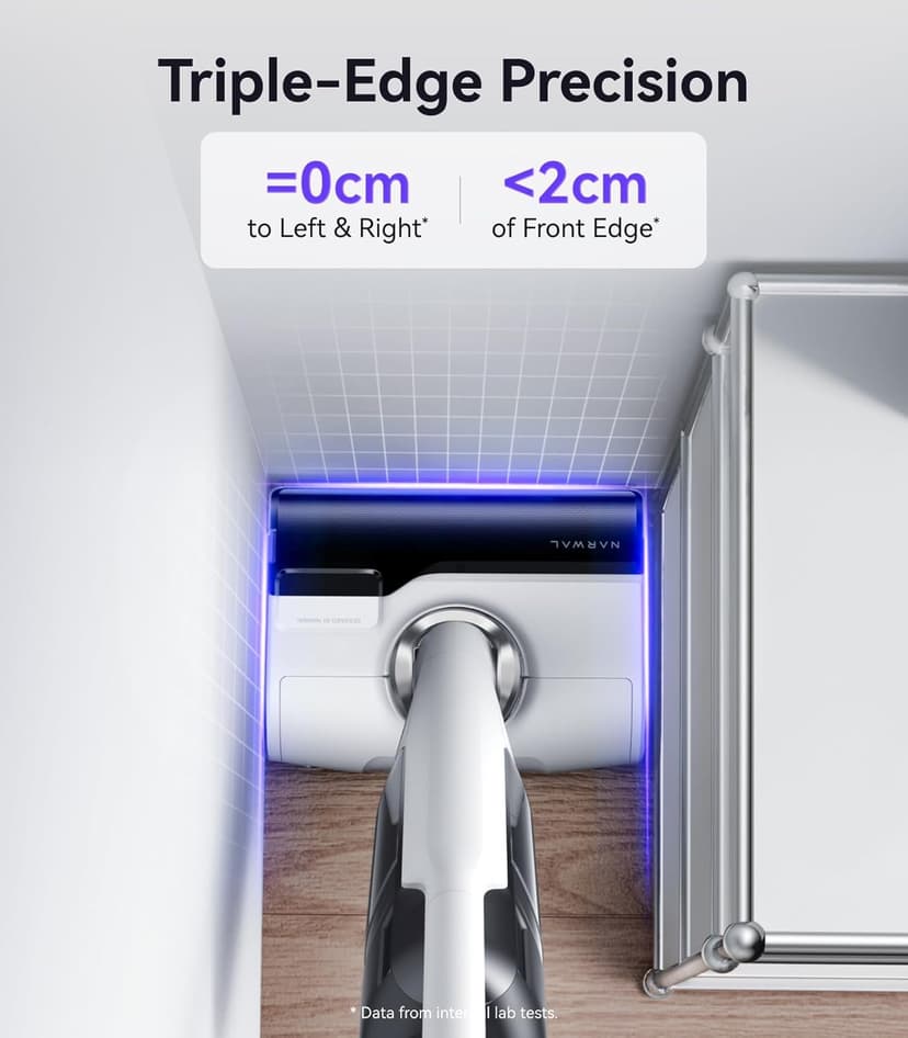 NARWAL S30 Wet Dry Vacuum Cleaner with 20000Pa Suction, 176°F Self-Cleaning, Heated Drying, Disposable Waste Bag, Tangle-Free, Cordless Vacuum Mop for Hard Floors & Edge Cleaning, Easy to Use