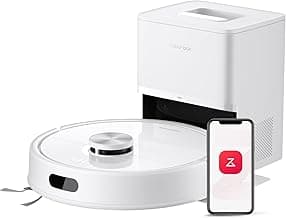roborock Q7 M5+ Robot Vacuum and Mop, Upgraded from Q5 Max+, Up to 7-9 Weeks Self-Empty, 10000Pa Suction, Dual Anti-Tangle System for Pet Hair & Carpet, PreciSense LiDAR Navigation, App Control, White
