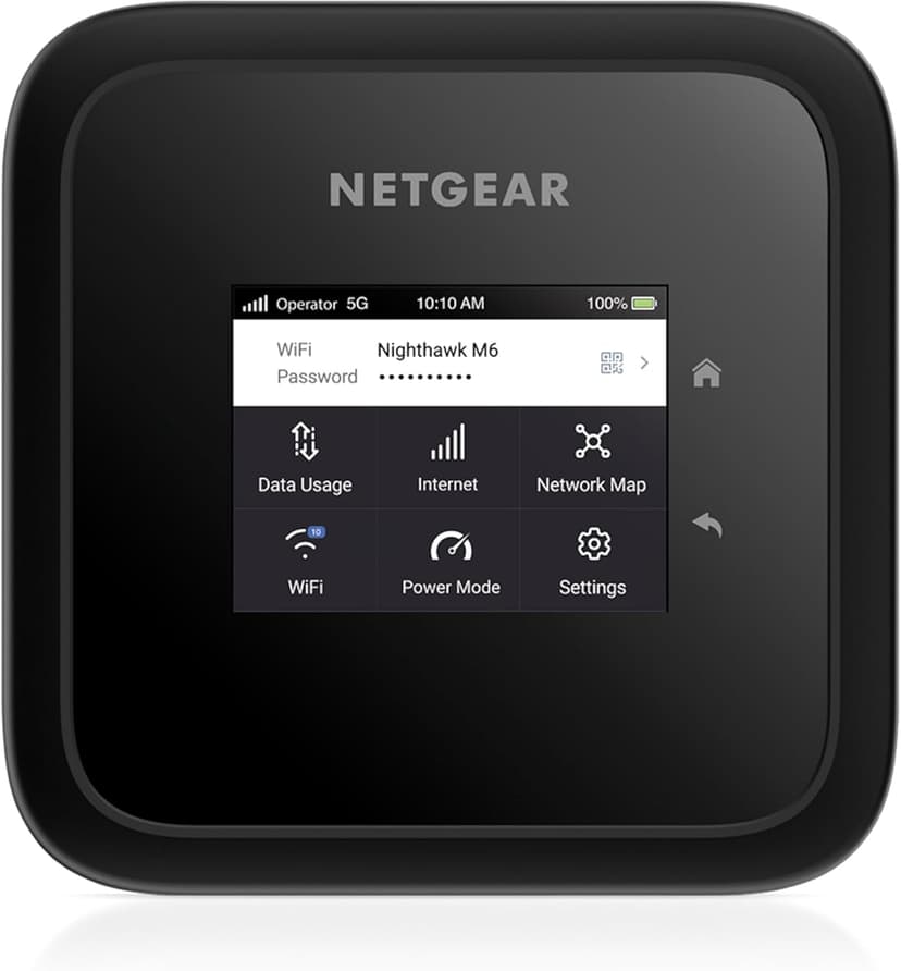 NETGEAR Nighthawk M6 5G Mobile Hotspot, Router with Sim Card Slot, Modem, Portable WiFi Device for Travel, Unlocked with Verizon, AT&T, and T-Mobile, WiFi 6, 2.5Gbps (MR6150)