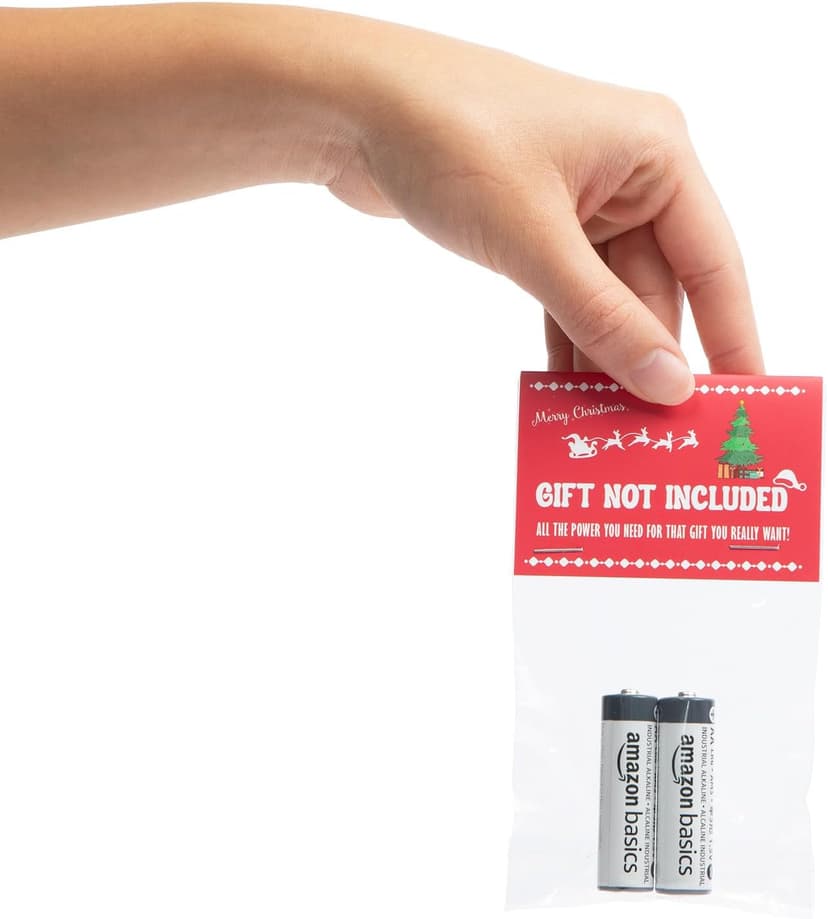 Gift Not Included Batteries Gag Gift - Funny Prank for Present Adults for Women Men - Stocking Stuffer for Him Her Boyfriend Girlfriend