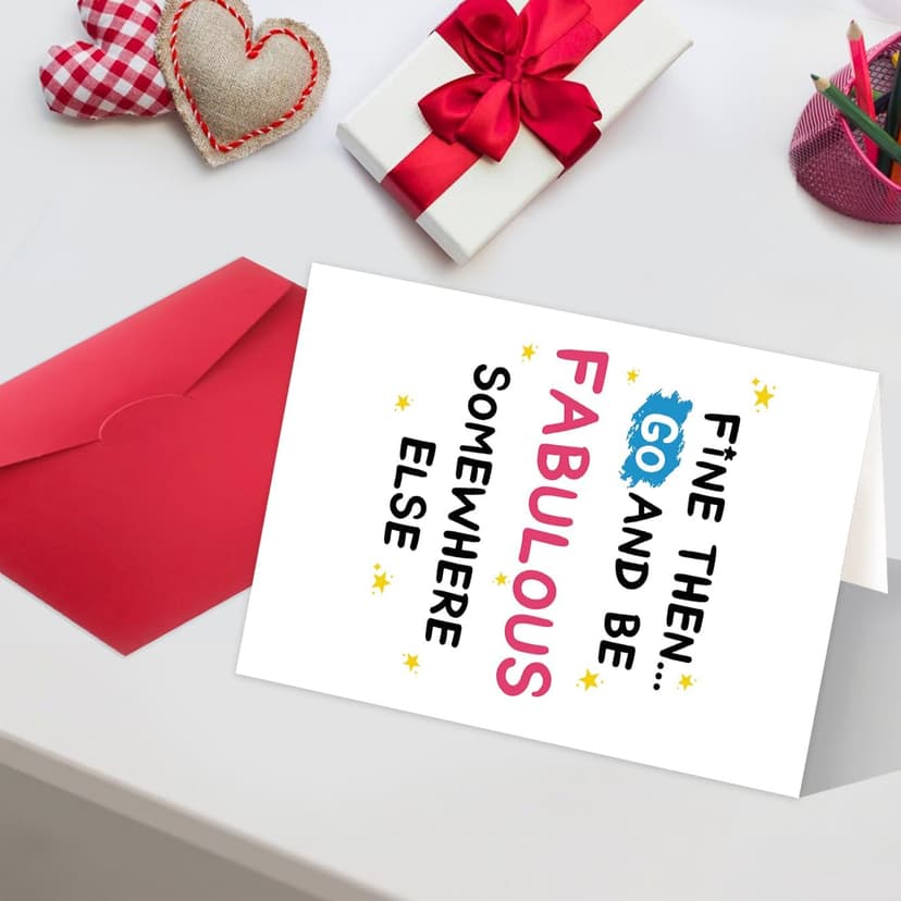 Funny Leaving Card for Coworker, Retirement Going Away Card for Coworker, Farewell Cards for Friend, Gift for Colleague Leaving, Be Fabulous Somewhere Else