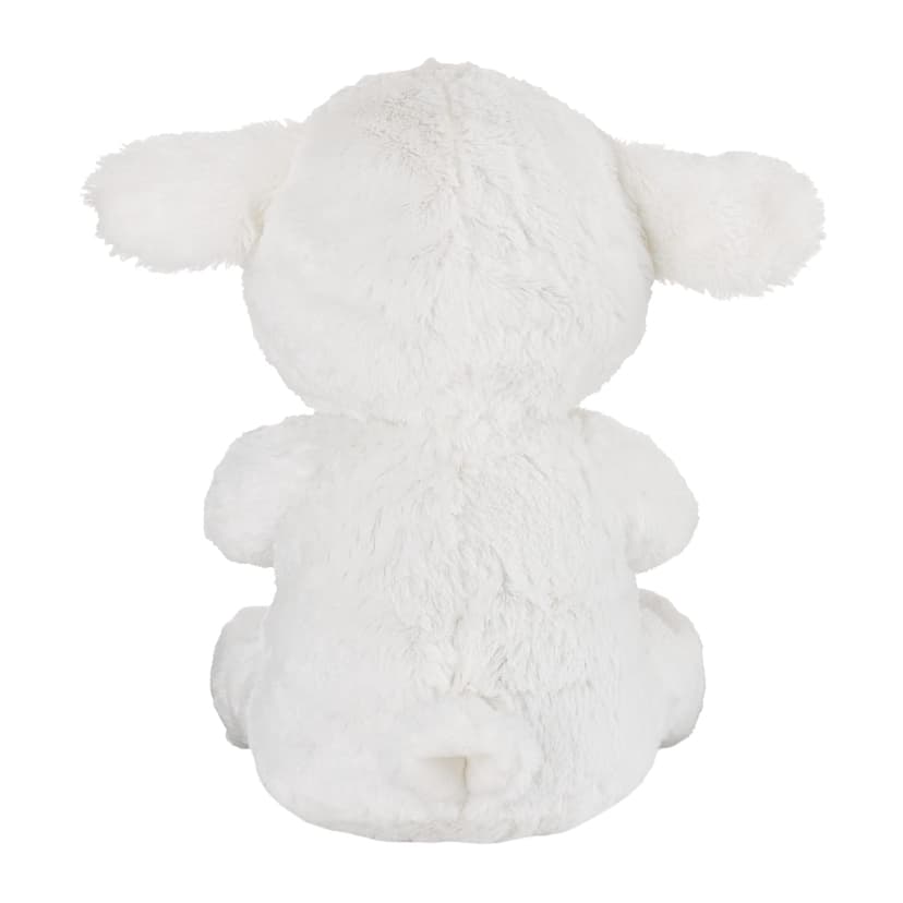 Little Love by NoJo Baptism White Plush Lamb with Praying Hands and Embroidered Cross