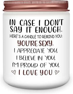 NANOOER Gifts for Her Girlfriend, Anniversary Wedding Birthday Gift for Women Wife, Unique Romantic Gift for Her Lavender Candle, Funny Valentines Anniversary Birthday Gifts for Her,Girlfriend, Wife