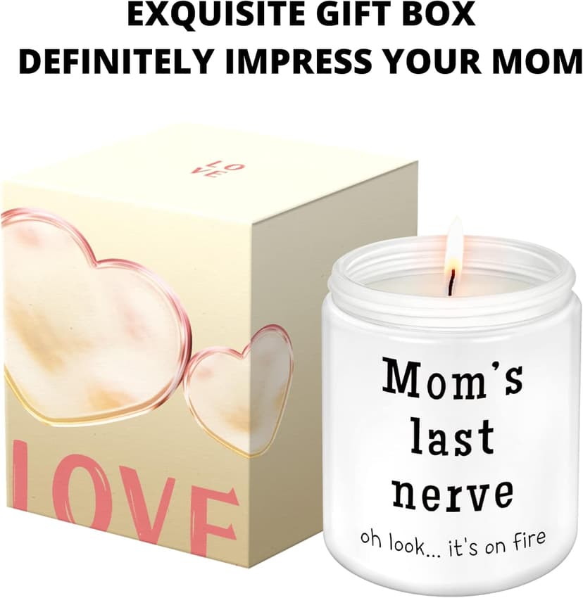 Lacrima Gifts for Mom - Birthday Gifts for Mom from Daughter Son, Lavender Candle