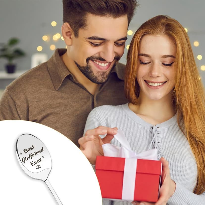 Cool Birthday Gifts for Girlfriends Women, Best Girlfriend Gifts for Gf, Christmas Gift for Girlfriend Romantic, Cute Valentines Day Mothers Day Graduation Spoon Gift for Girlfriends Birthday Unique