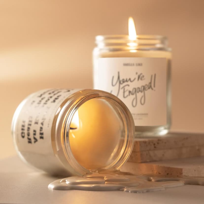 Engagement Gifts for Couples - Lavender Scented Candles, Gift for Newly Engaged Couples, Engagement Gifts for Her, Women, Best Engaged Gift