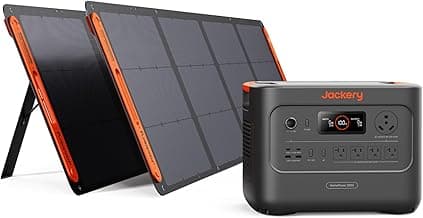 Jackery HomePower 3000 Portable Power Station with 2x 200W Solar Panels, 3600W (Surge 7200W) Output, 3072Wh LFP Battery Solar Generator, Essential Backup for Home Use, Power Outage, RV, Emergencies