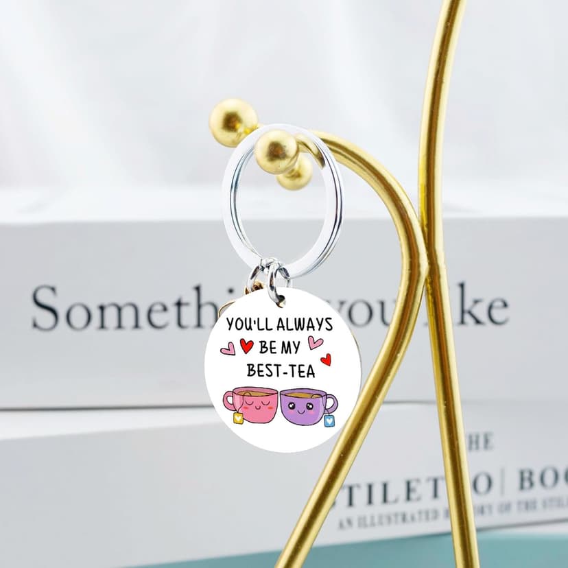 OEHEDOU Bestie Gifts for Women Best Friends - Cute & Funny Keychain Gifts