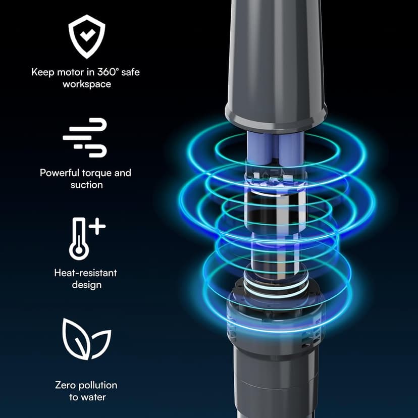 Handheld Spa Hot Tub Vacuum- Cordless Small Above Ground Pool Cleaner with 2 Brush Heads, 90 Mins Running Time, 12 Gallons/Min Powerful Suction, Ideal for Cleaning Debris and Sand Underwater, Black