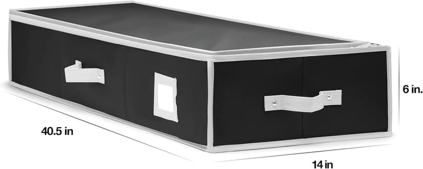 Wrapping Paper Organizer Storage for Christmas Gifts Wrapping Paper (6 Colors) Underbed Storage Container with Interior Pockets, Fits 24 Rolls