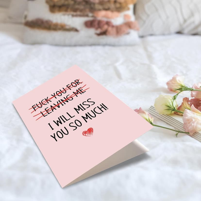 Spercy Coworker Leaving Card, Friend Moving Card, Going Away Gift for Colleague, Farewell Gifts for Work Bestie