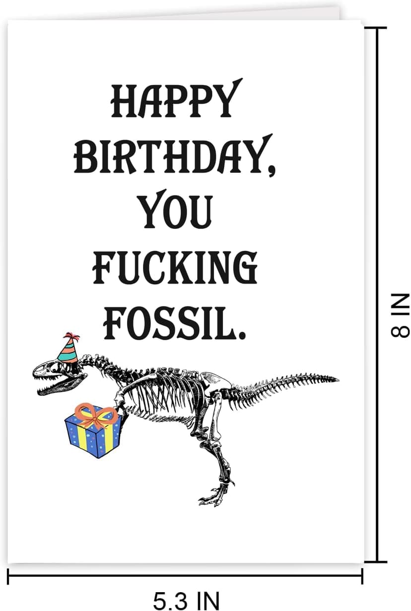 UUEFKTN Funny Birthday Card for Old Man, Old Guy Birthday Gift, Humor Happy Birthday Card for Him Men Getting Old, Ideal Birthday Card for Husband Dad Grandpa