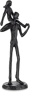 Sziqiqi Dad Gifts from Daughter: Dad Daughter Iron Figurine Father Daughter Decoration for Fathers Day Wedding Christmas Birthday Gifts Statue for Son Husband