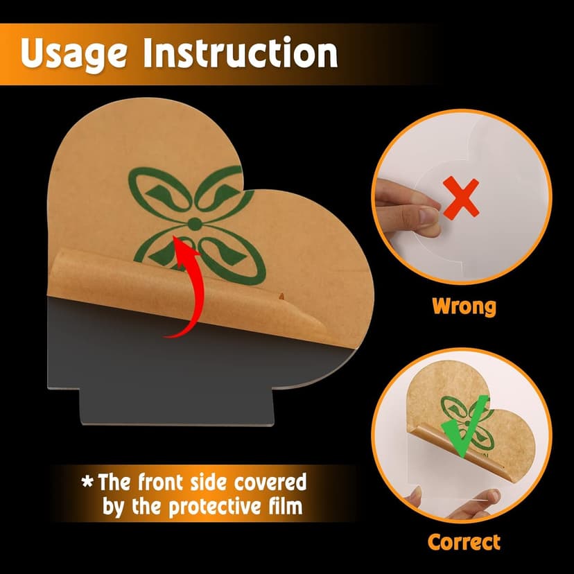 Afterprints Friendship Gifts - Engraved Heart-Shaped Night Light, Best Friend Birthday Gifts for Women, Girls Friends, Christmas Gift for Friends, Acrylic Night Lamp