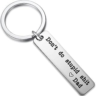 Funny Keychain Gifts for Boys Kids First Car Key Chain Drivers License Gifts for Son Going to College Gift From Parents