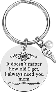 iJuqi Mother's Day Gifts from Daughter Son for Mom Birthday Valentine's Day Christmas Gifts Mom Keychain Mother Keyring