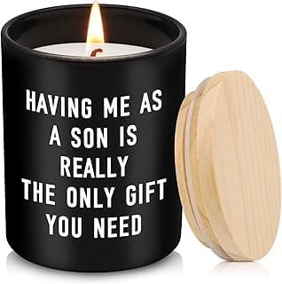 Fathers Day Dad Gifts from Son, Personalized Father's Day Gift Ideas, Funny Birthday Gifts for Dad Gift Father Papa Step Dads New Daddy Presents Cool, Happy Fathers Day, Birthday, Christmas, Candles