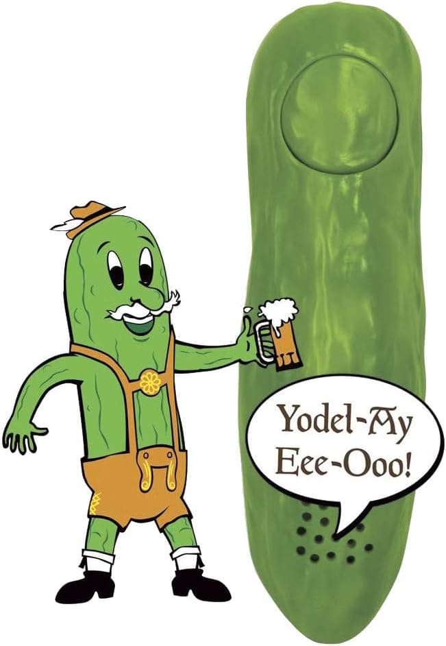 Archie McPhee Yodeling Pickle: A Musical Toy, Fun for All Ages, Great Gift, Hours of Mindless Entertainment, Multi-colored